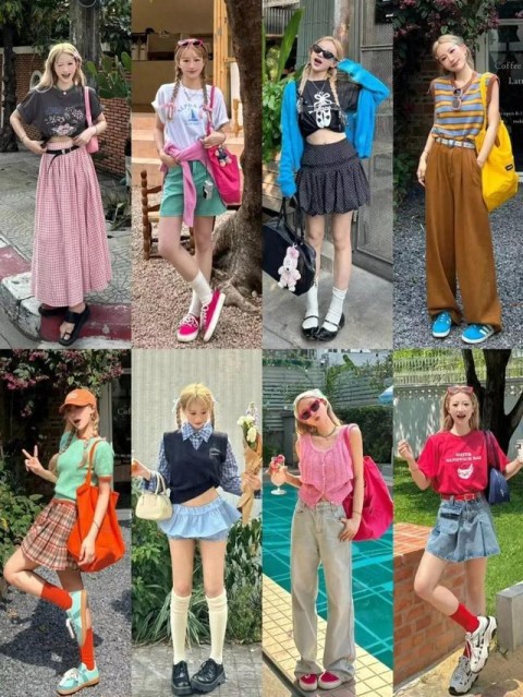 體育投注：斜肩上衣+半身裙，清涼松弛顯氣質！