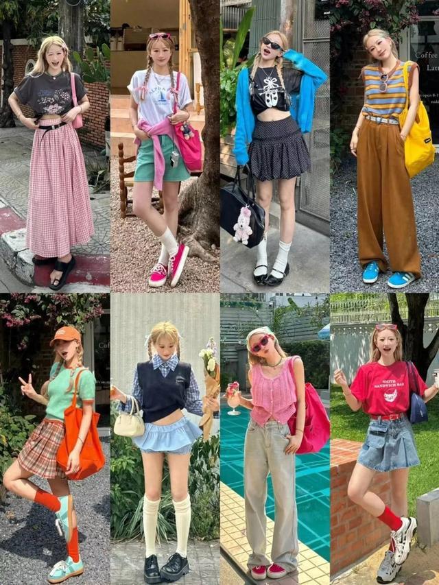 體育投注:斜肩上衣+半身裙,清涼松弛顯氣質!