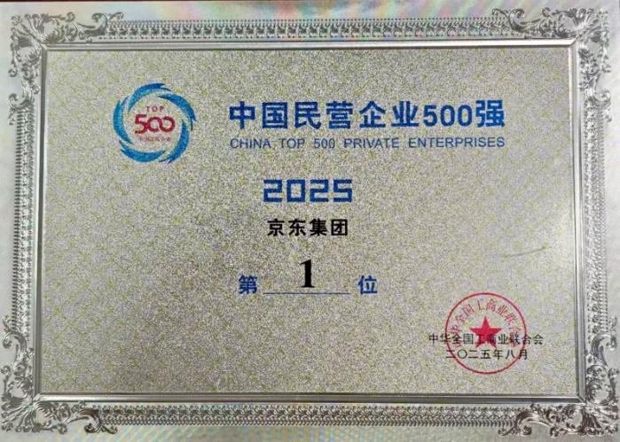 21點:新增就業最多!京東集團位列2025中國民營企業500強第一